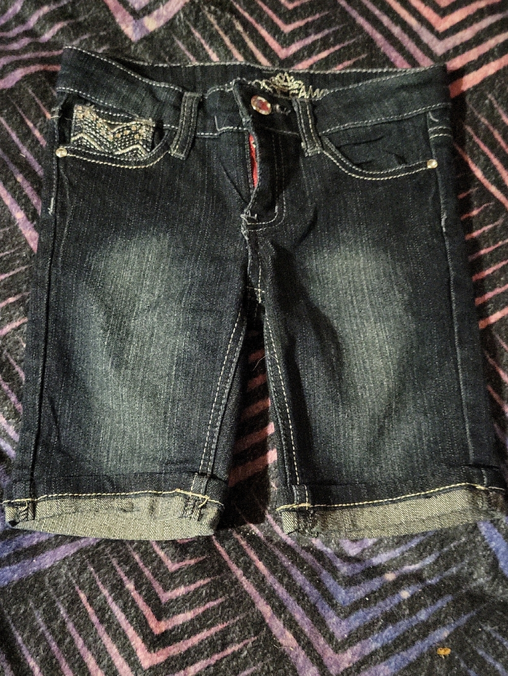 Almost Famous Black Denim Shorts